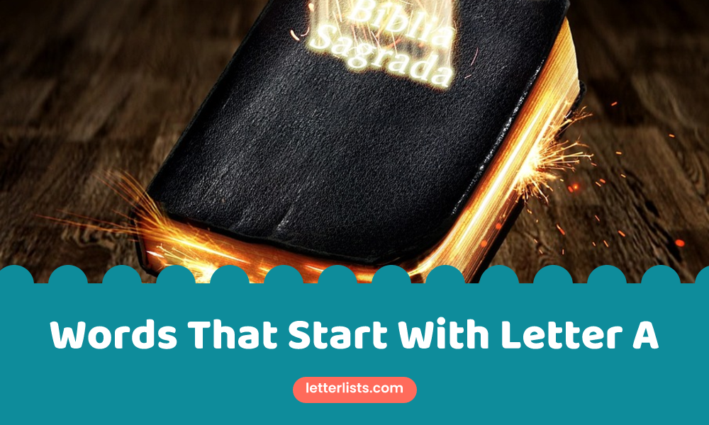 Words That Start With Letter A